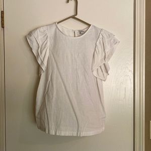 A New Day, linen/Rayon top, size M